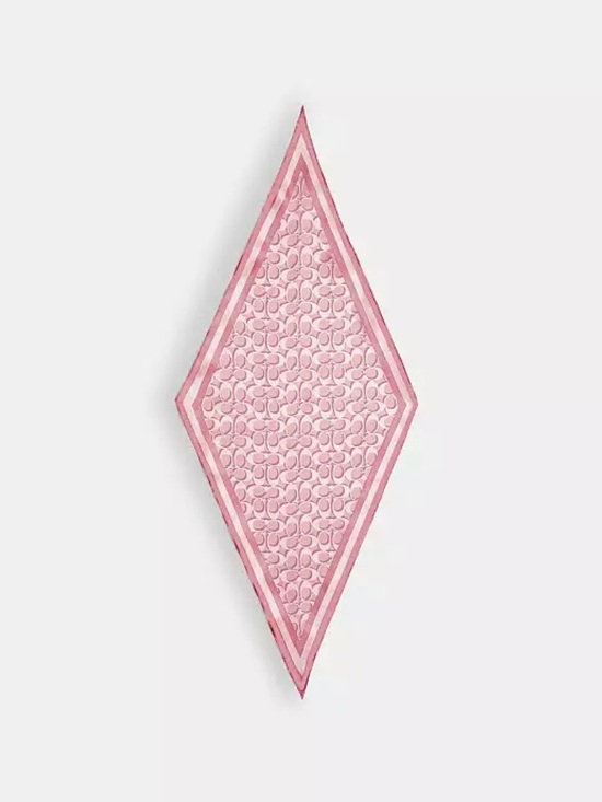 Coach Accessories - Coach Signature Silk Diamond Scarf